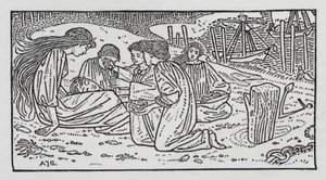 Hans Christian Andersen: Malá mořská víla (litho) od Arthur Joseph Gaskin