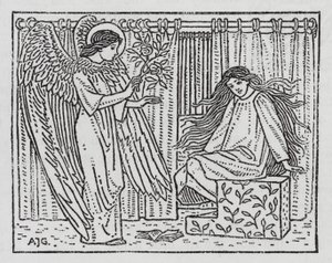 Hans Christian Andersen: The Red Shoes (litho) od Arthur Joseph Gaskin