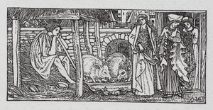 Hans Christian Andersen: The Swineherd (litho) od Arthur Joseph Gaskin