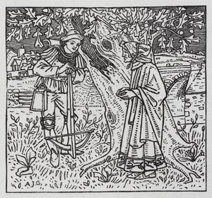 Hans Christian Andersen: The Tinder Box (litho) od Arthur Joseph Gaskin