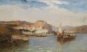 Poblíž Amalfi, záliv Salerno, Itálie, 1877