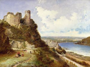 Zámek Oberwesel a Schonberg Rýn, Německo