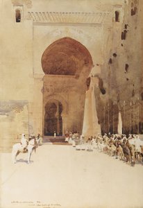 The Gates of Justice, 1890 (wc na papíře) od Arthur Melville