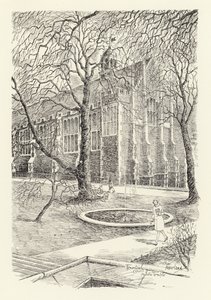Fountain Court, Middle Temple (litografie)