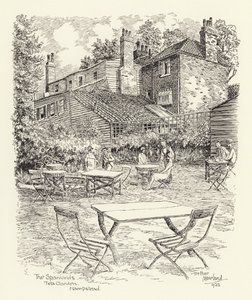 The Spaniards Tea Garden, Hampstead (litografie)