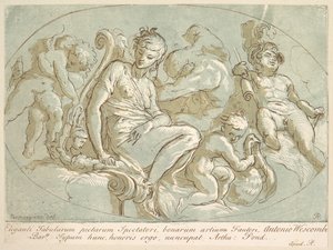 Venuše obklopená Puttim, ca. 1735.