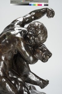 Puma a dítě (bronz) od Arthur Putnam