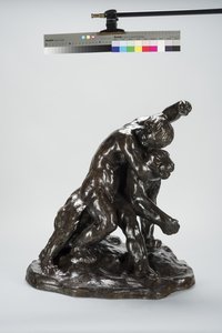 Puma a dítě (bronz)