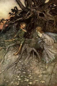 Sen noci svatojánské od Arthur Rackham