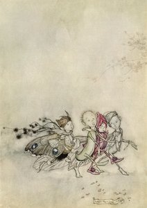 Sen noci svatojánské od Arthur Rackham