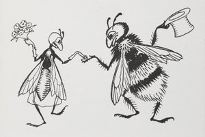Moucha a včela se vdávají. od Arthur Rackham
