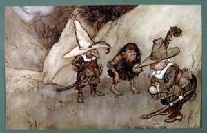 Povídka amerického autora Washingtona (ilustrace) od Arthur Rackham
