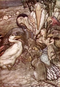 Alenka s dobrodružstvím v říši divů od Lewise Carrolla od Arthur Rackham