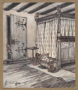 Téměř pohádkový čas. Scéna ze „Snu noci svatojánské“. od Arthur Rackham