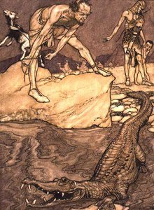 Krokodýl od Arthur Rackham