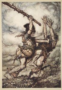 Fafner zabije Fasolta, ilustrace z 