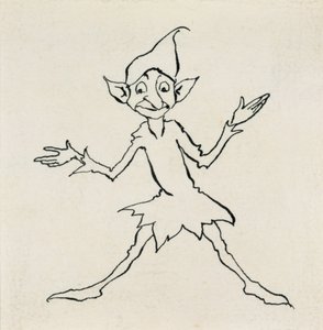 Dobrý večer! řekl Lukoje, ilustrace z Pohádek Hanse Christiana Andersense, vydané v roce 1932 (pero a inkoust) od Arthur Rackham