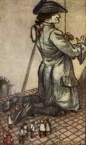 Gulliverovy cesty od Jonathana Swifta od Arthur Rackham