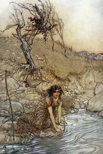 Hermia: Ilustrace Arthura RACKHAMA (1867-1939) pro Sen letní noci od Williama SHAKESPEARE od Arthur Rackham
