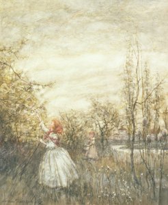 Zimolez, 1905 (Wc zvýšená s bílou a zarážka na papíře) od Arthur Rackham