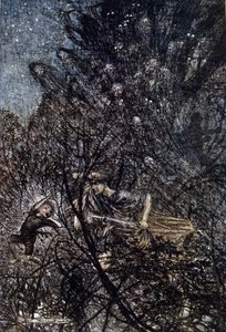 Ilustrace Arthur RACKHAM (1867-1939) pro Sen letní noci od Williama SHAKESPEARE od Arthur Rackham