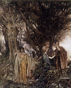 Ilustrace Arthur RACKHAM (1867-1939) pro Sen letní noci od Williama SHAKESPEARE od Arthur Rackham