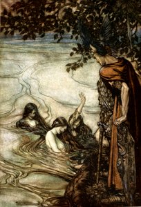 „Ilustrace ze Siegfrieda a soumraku bohů, 1924. od Arthur Rackham