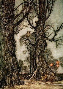 Peter Pan v Kensingtonských zahradách od Arthur Rackham