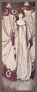 Královna Mab, která vládne v zahradách .., od Petera Pana v Kensington Gardens od J M Barrieho (1860 - 1937), hospoda. 1906 od Arthur Rackham