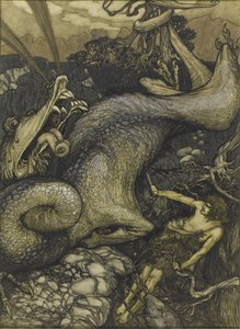 Sigurd the Dragon Slayer, 1901 od Arthur Rackham