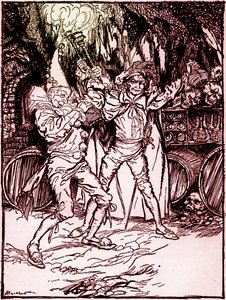 „Soudek z Amontillada“ od Edgara Allana Poea od Arthur Rackham