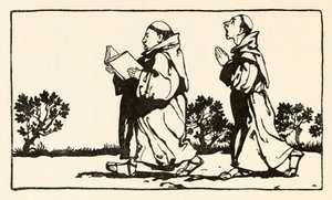 Hag seděla u zdi, z Morgans Frenzy v Irish Fairy Tales od Arthur Rackham