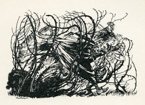 Tři hlavy studny od Arthur Rackham