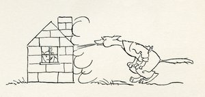 Tři malé prasátka od Arthur Rackham