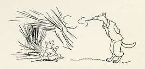 Tři malé prasátka od Arthur Rackham