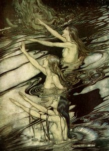 Soumrak bohů Göttterdämmerung od Arthur Rackham