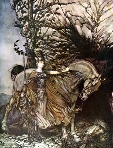 Valkyrie Die Walküre od Arthur Rackham