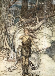 "Horká krev hoří jako oheň!", 1924. od Arthur Rackham