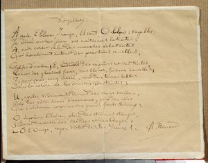 Rukopis básně Arthura Rimbauda: „Samohlásky““ od Arthur Rimbaud