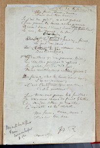 Rukopis básně „Svátky hladu“ od Arthura Rimbauda, ​​srpen 1872. Charleville, Rimbaudovo muzeum od Arthur Rimbaud