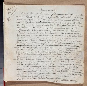 Rukopis básně „“Promonttoire““ od Arthura Rimbauda od Arthur Rimbaud