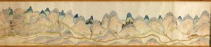 16 000. dodávané. Orientováno na sever vpravo. Reliéf zobrazený obrázkově. Pohled z ptačí perspektivy. Pokrývá řeku Wei v Baoji Xian, Shanxi Sheng až Shu Dao na hranici Shanxi-Sichuan. Zobrazuje osady, odpočívadla, nádraží, hostince, chrámy, horské průsmyk