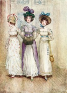 Ilustrace pro Northanger Abbey od Jane Austenové