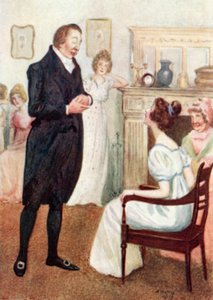 Ilustrace k Pýchě a předsudku od Jane Austenové