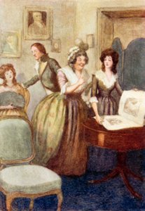 Ilustrace k Pýchě a předsudku od Jane Austenové