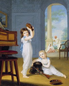 Emily a George Masonovi, kolem 1794-95 (olej na plátně)