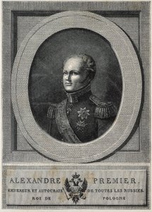 ALEXANDR I. Ruský (1777-1825). Ruský car (1801-1825). od Artist Unknown