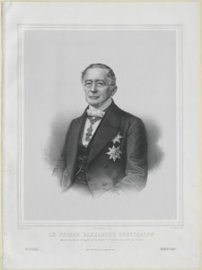 Alexandr Michajlovič hrabě Gorčakov od Artist Unknown