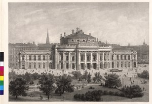 Burgtheater ve Vídni od Artist Unknown