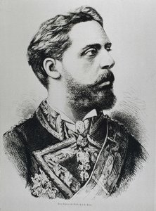 CARLOS VII, Carlos Maria de los Dolores de Borbon y Austria-Este (1848-1909). Karlistický pretendent na španělský trůn jako Carlos VII. Španělsko. Karlismus. Karel VII, karlistický pretendent na španělský trůn. Publikováno v "La ilustracion Espanola y Amer